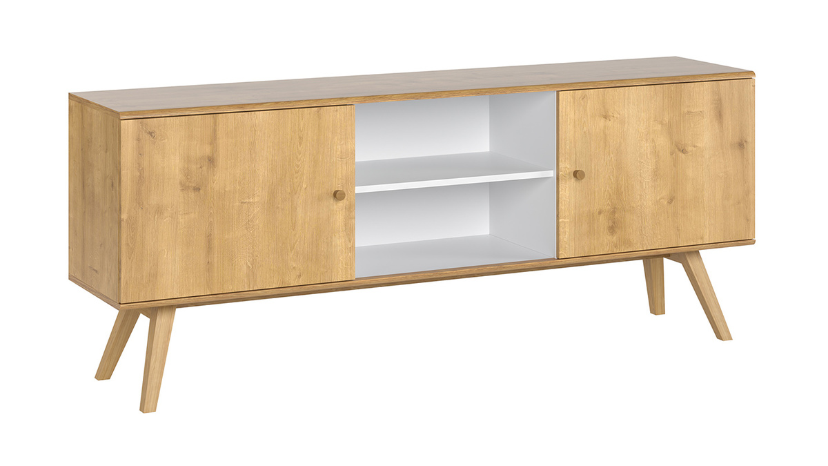 Skandinavisches Sideboard aus hellem Holz L180 cm GOLA