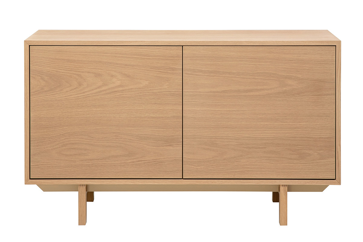 Skandinavisches Sideboard aus hellem Holz mit 2 T�ren L120 cm SID