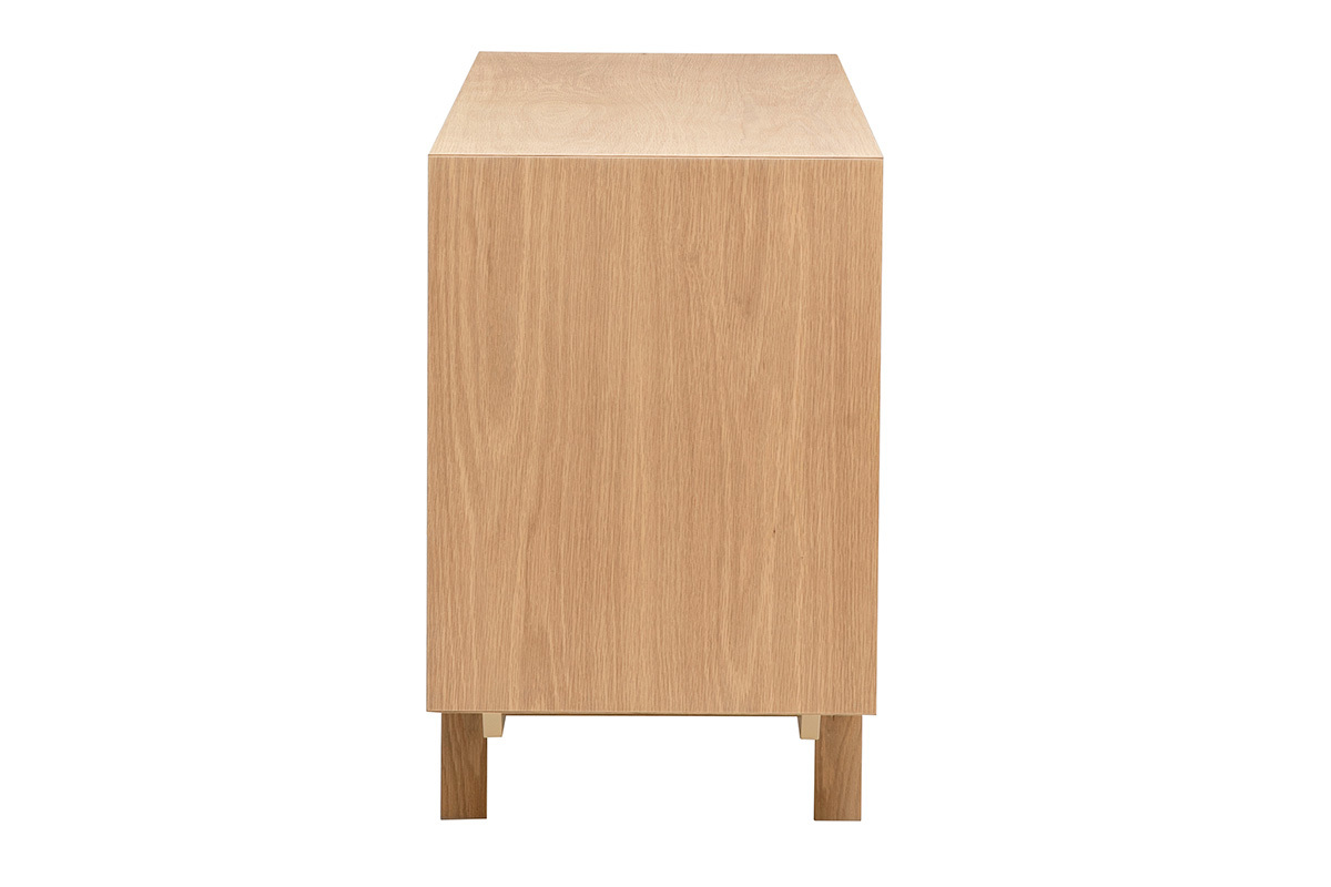 Skandinavisches Sideboard aus hellem Holz mit 2 T�ren L120 cm SID