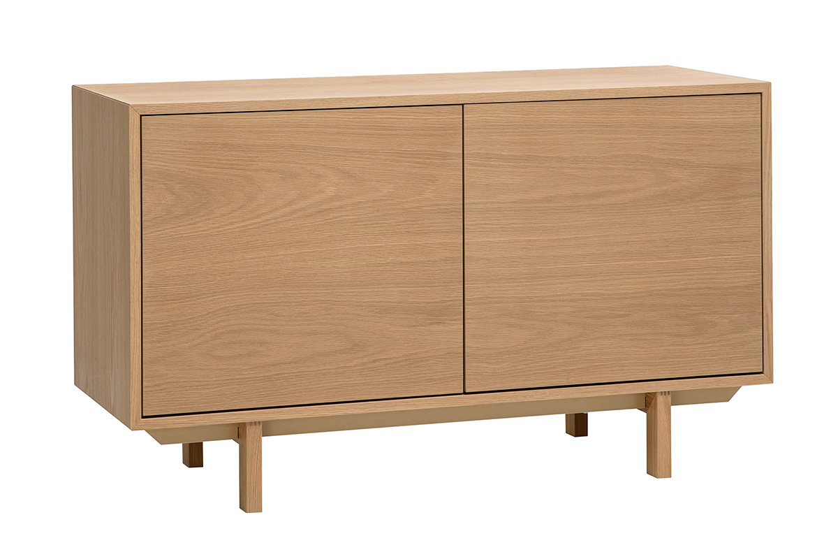 Skandinavisches Sideboard aus hellem Holz mit 2 T�ren L120 cm SID