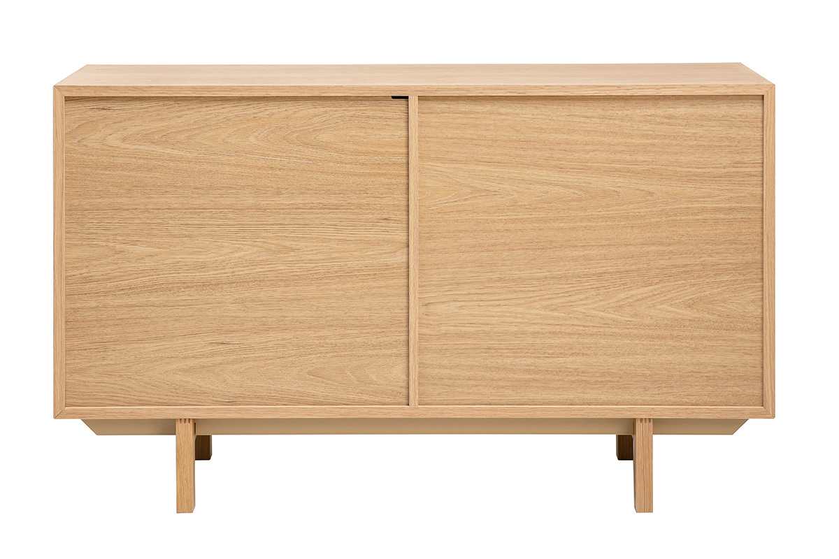 Skandinavisches Sideboard aus hellem Holz mit 2 T�ren L120 cm SID