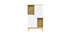 Skandinavisches Sideboard aus hellem und weißem Holz 2 Türen TALIA