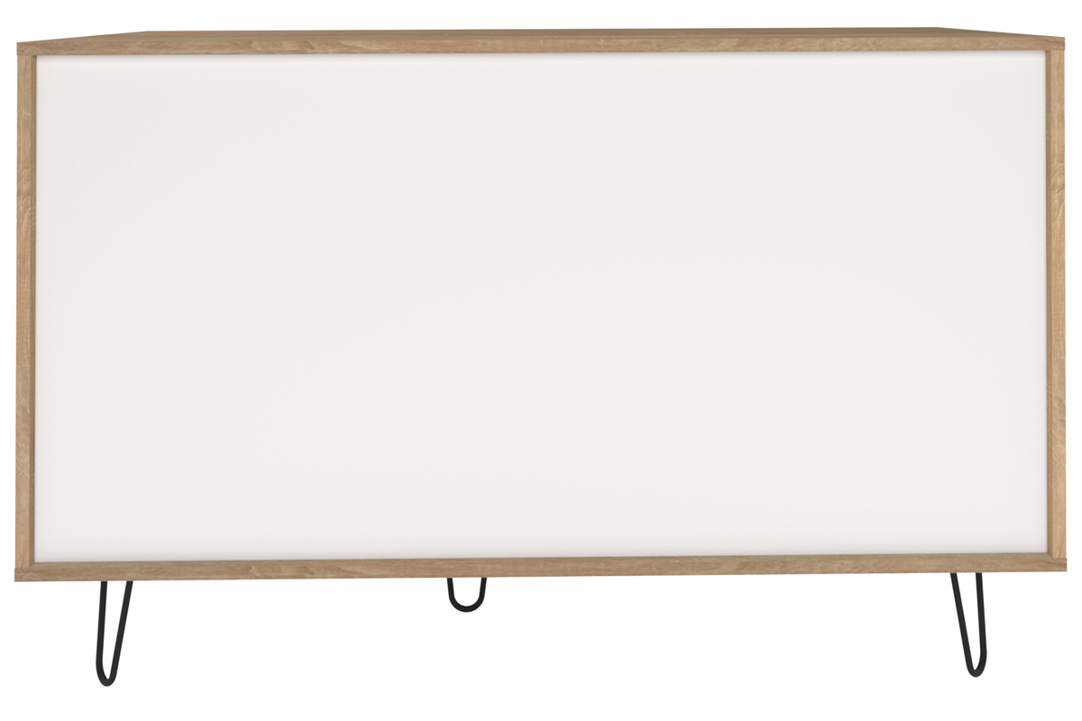 Skandinavisches Sideboard LUMY in Holz und Wei