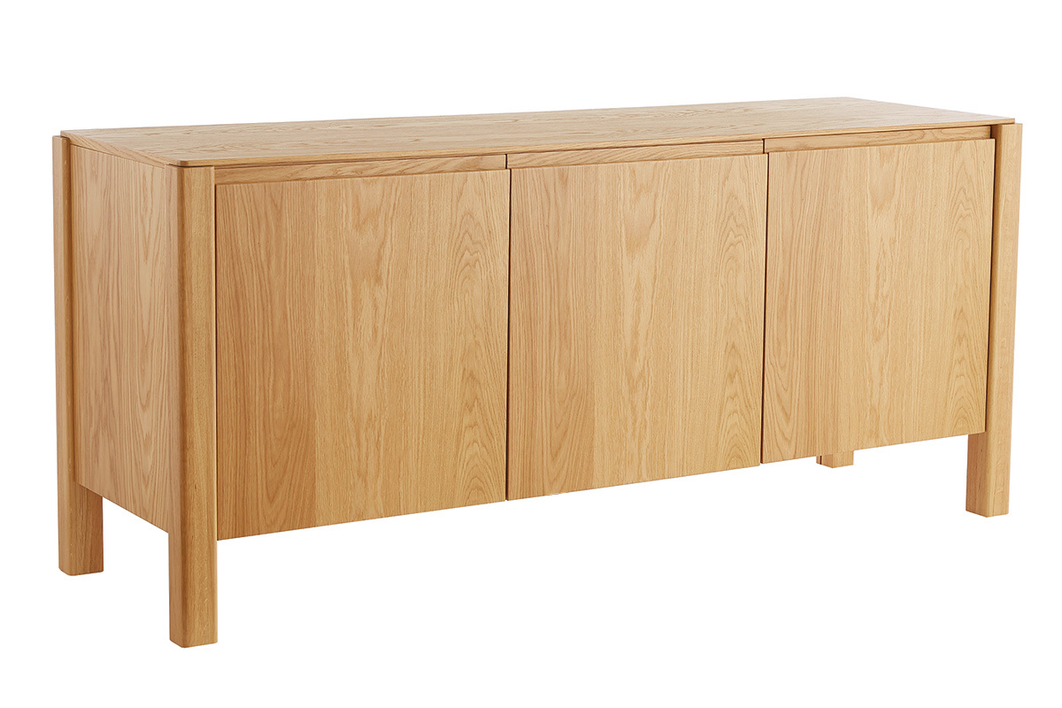 Skandinavisches Sideboard mit 3 Tren aus Eichenholz B166 cm AGALI