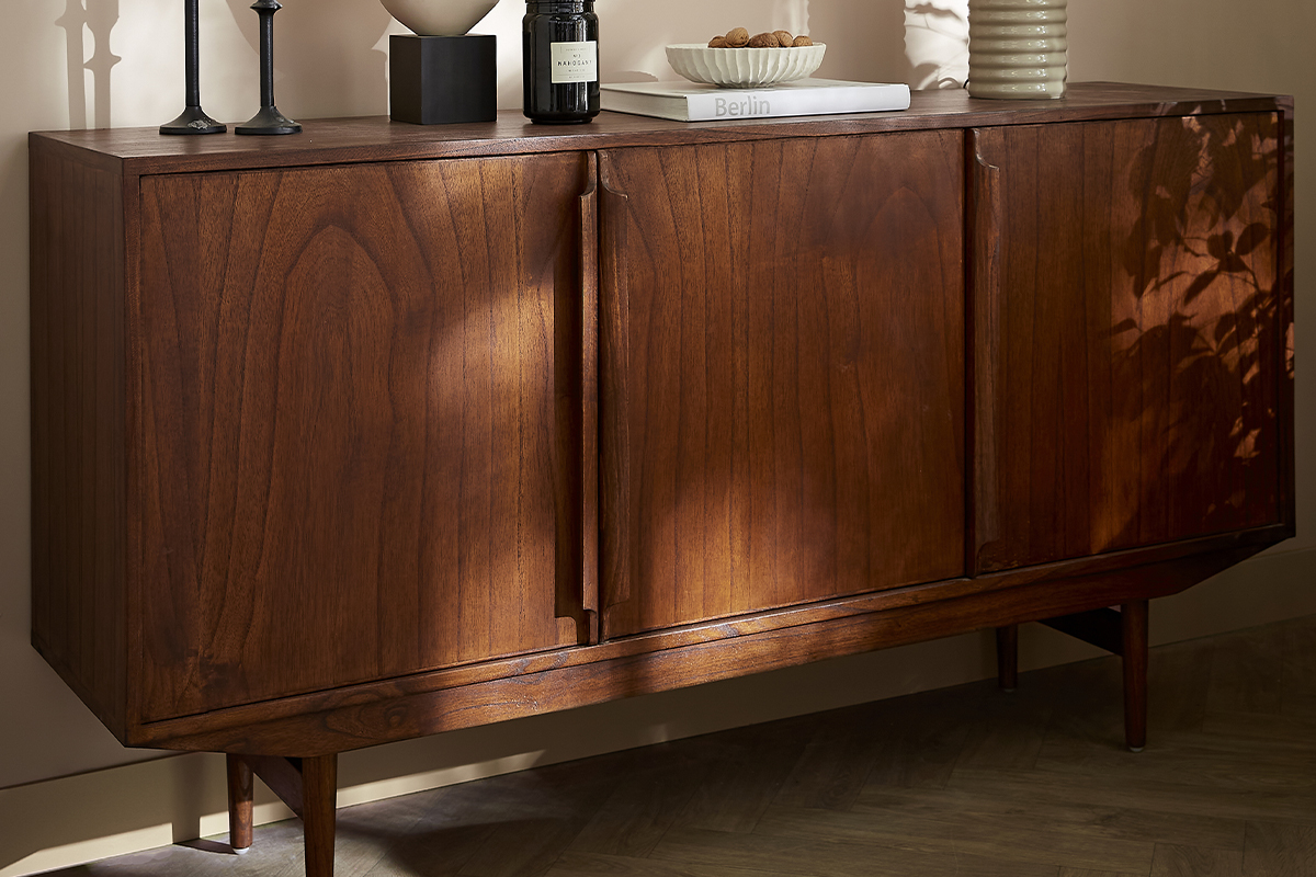 Skandinavisches Sideboard mit 3 Tren B160 cm SEVEN