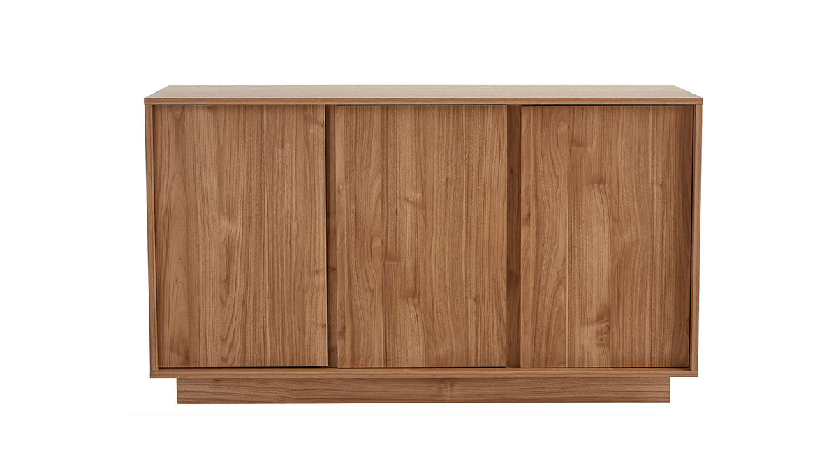 Skandinavisches Sideboard mit 3 Tren in Eichenholzoptik B138 cm COMO