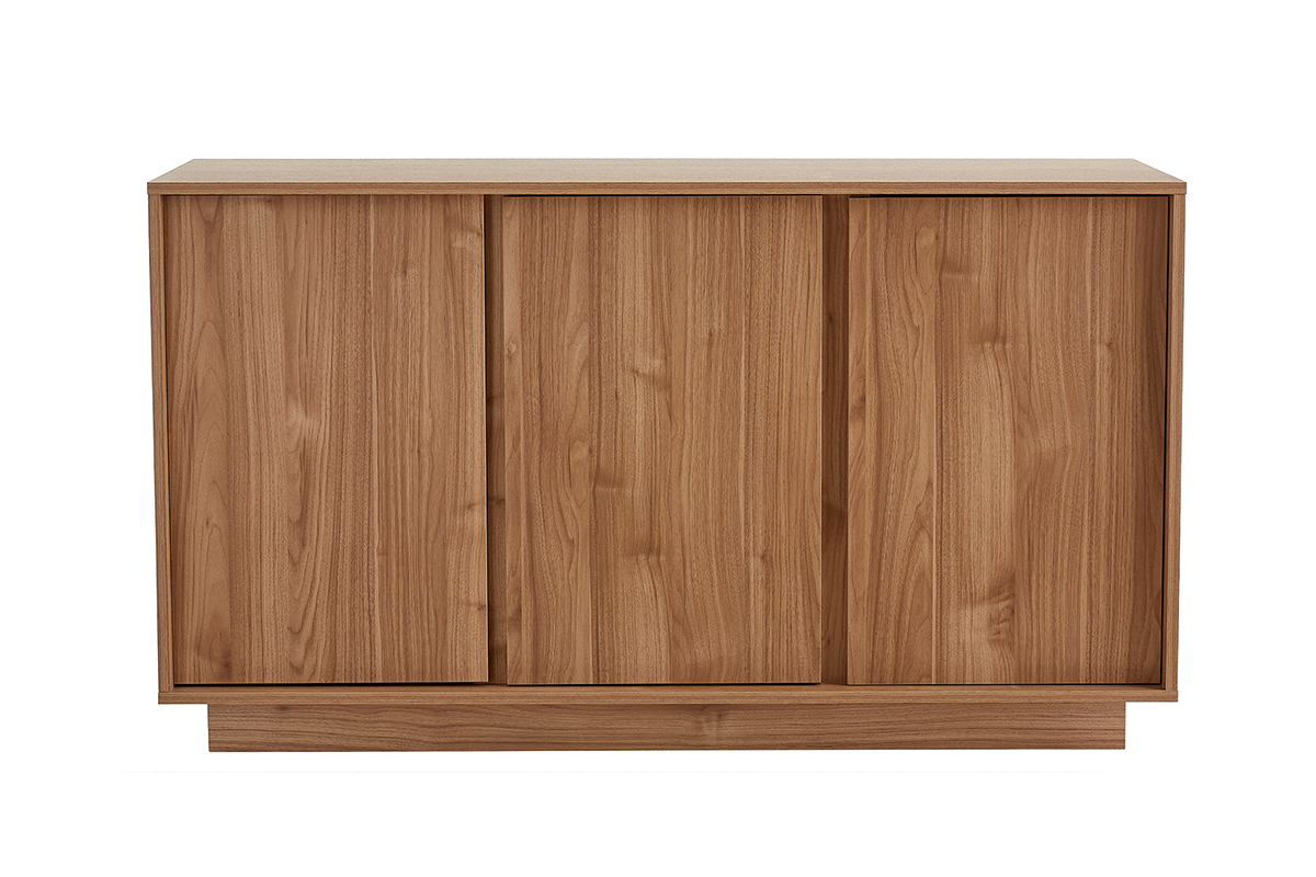Skandinavisches Sideboard mit 3 Tren in Eichenholzoptik B138 cm COMO