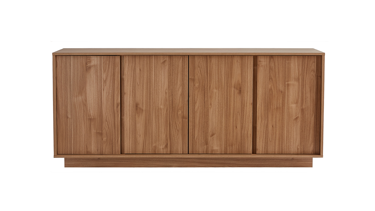 Skandinavisches Sideboard mit 4 Tren in Eichenholzoptik B180 cm COMO