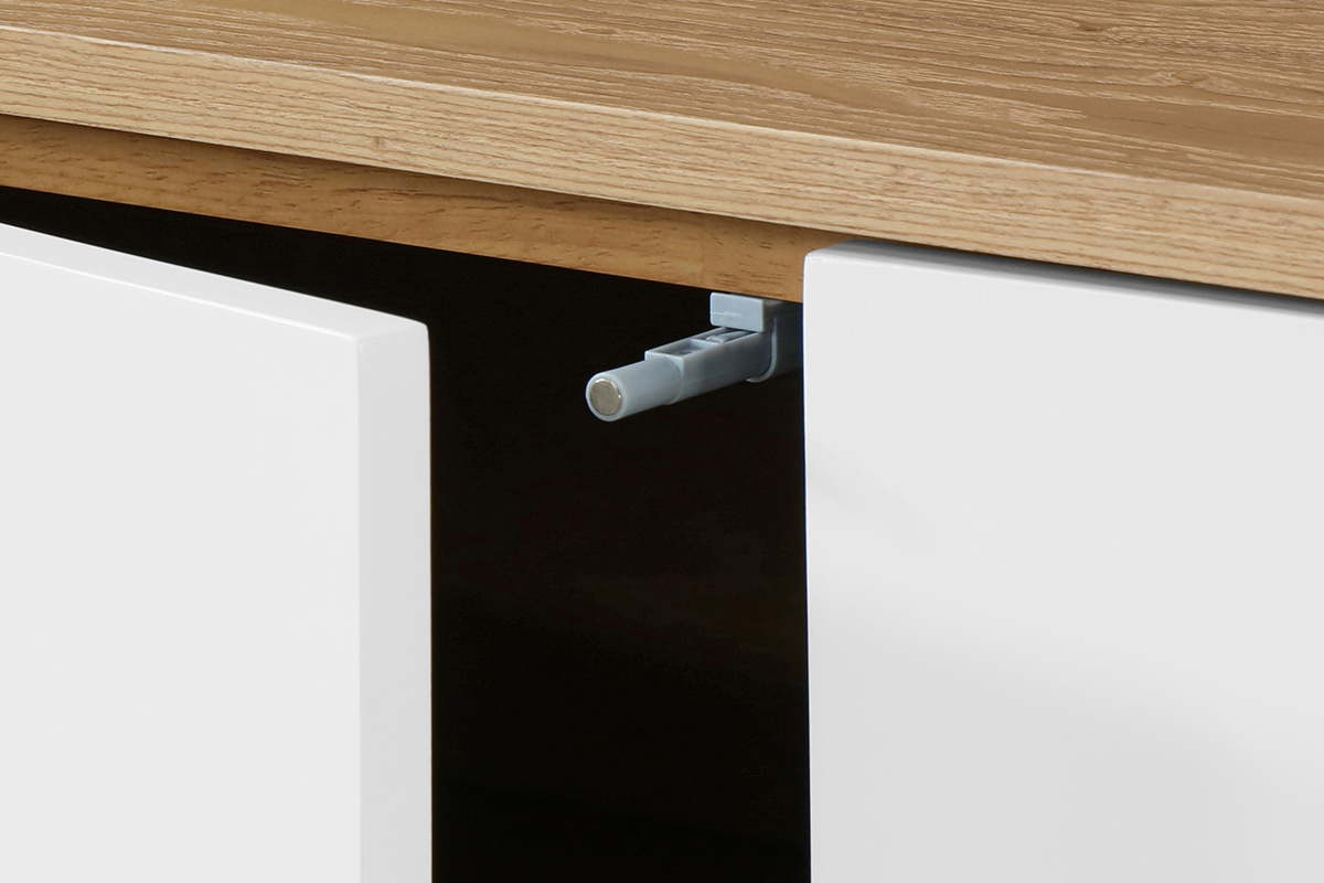 Skandinavisches Sideboard Wei und helles Holz NEELA ?