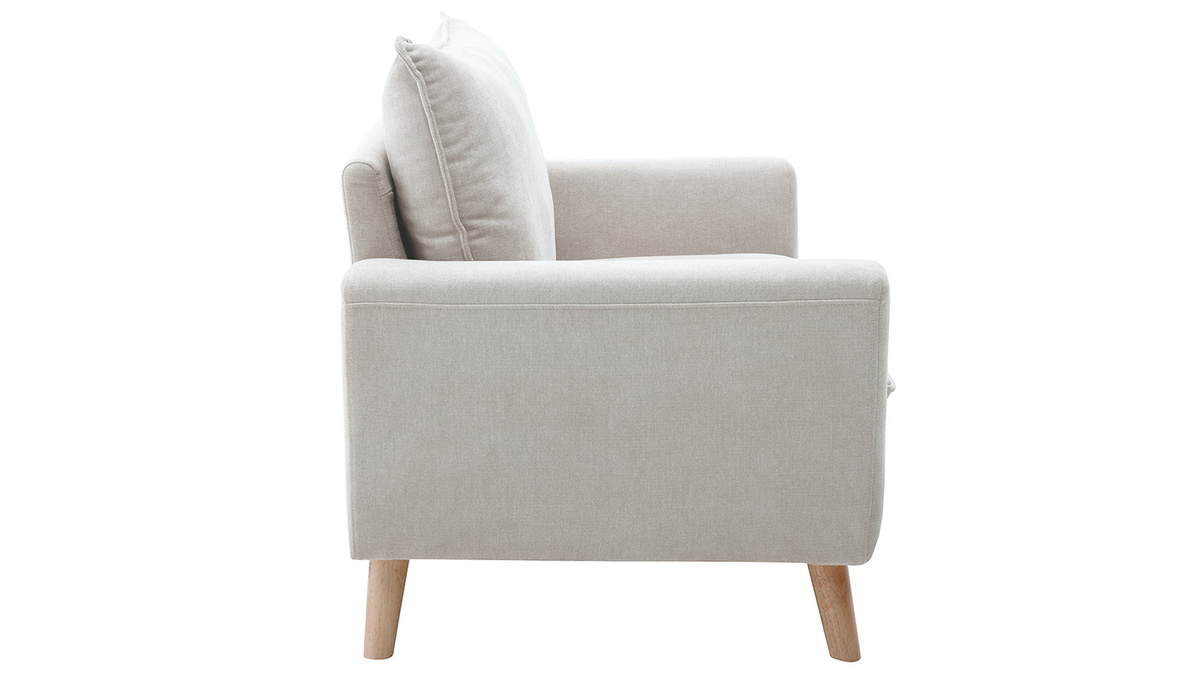 Skandinavisches Sofa 2-Sitzer in Beige CREEP