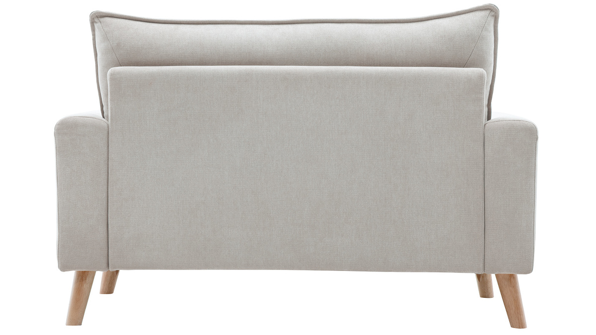 Skandinavisches Sofa 2-Sitzer in Beige CREEP