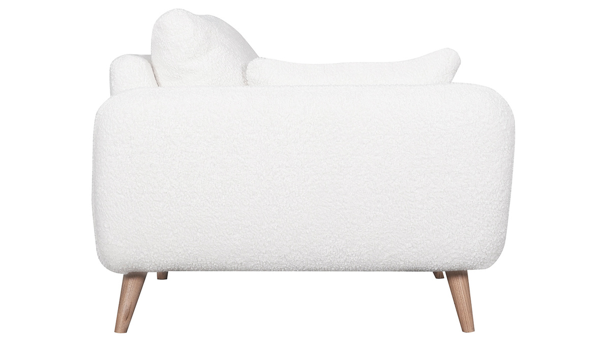 Skandinavisches Sofa 2-Sitzer mit Woll-Effekt CREEP