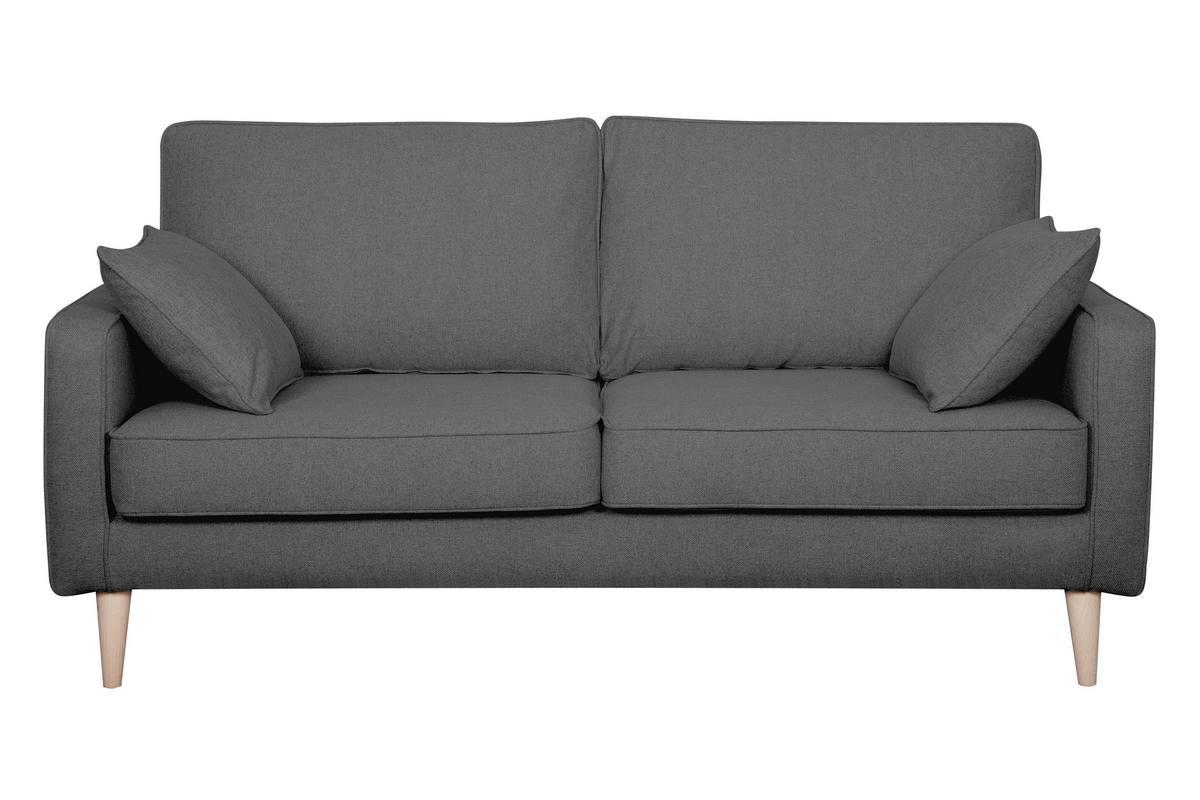 Skandinavisches Sofa 3-Sitzer anthrazitgrau PAPEL