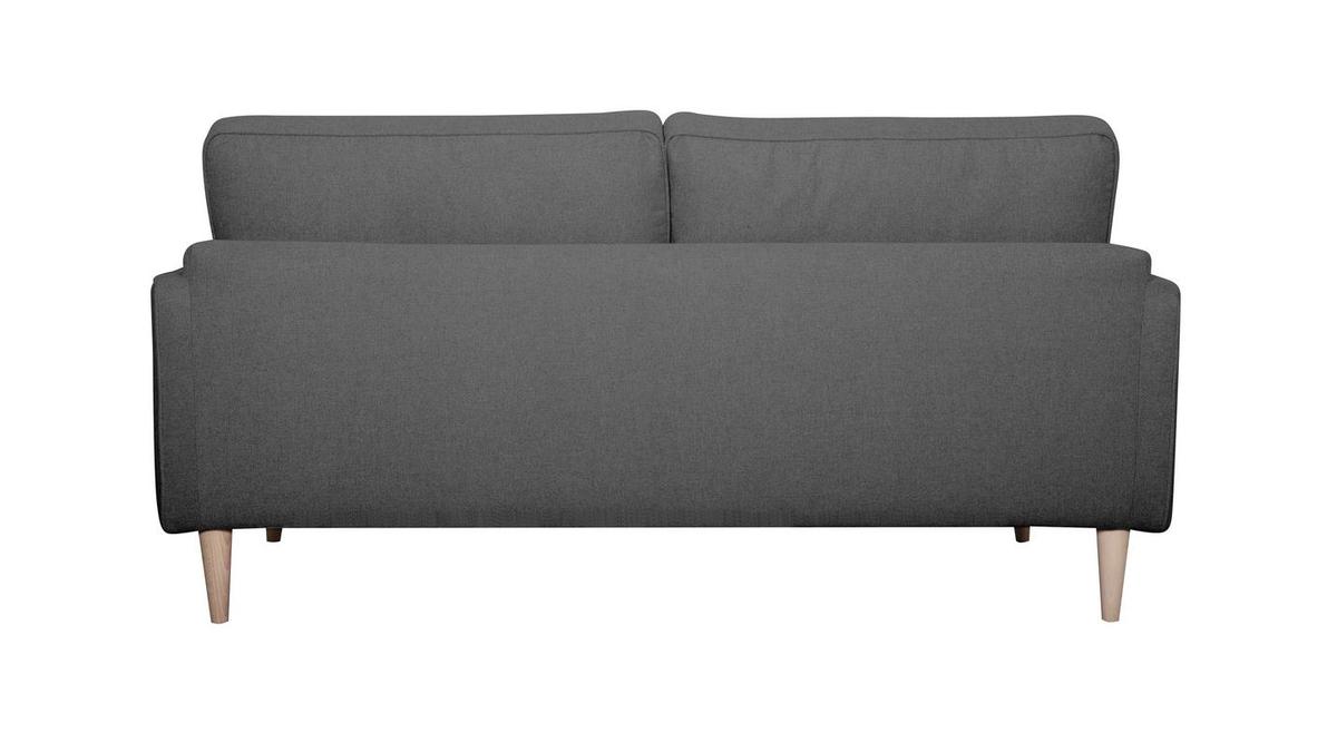 Skandinavisches Sofa 3-Sitzer anthrazitgrau PAPEL