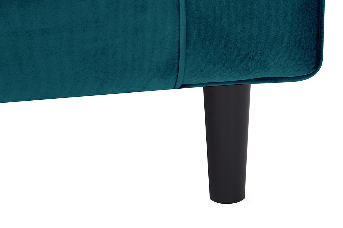 Sofa 3-Sitzer Velours Petrolgr�n MELLOW