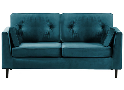Sofa 3-Sitzer Velours Petrolgr&uuml;n MELLOW