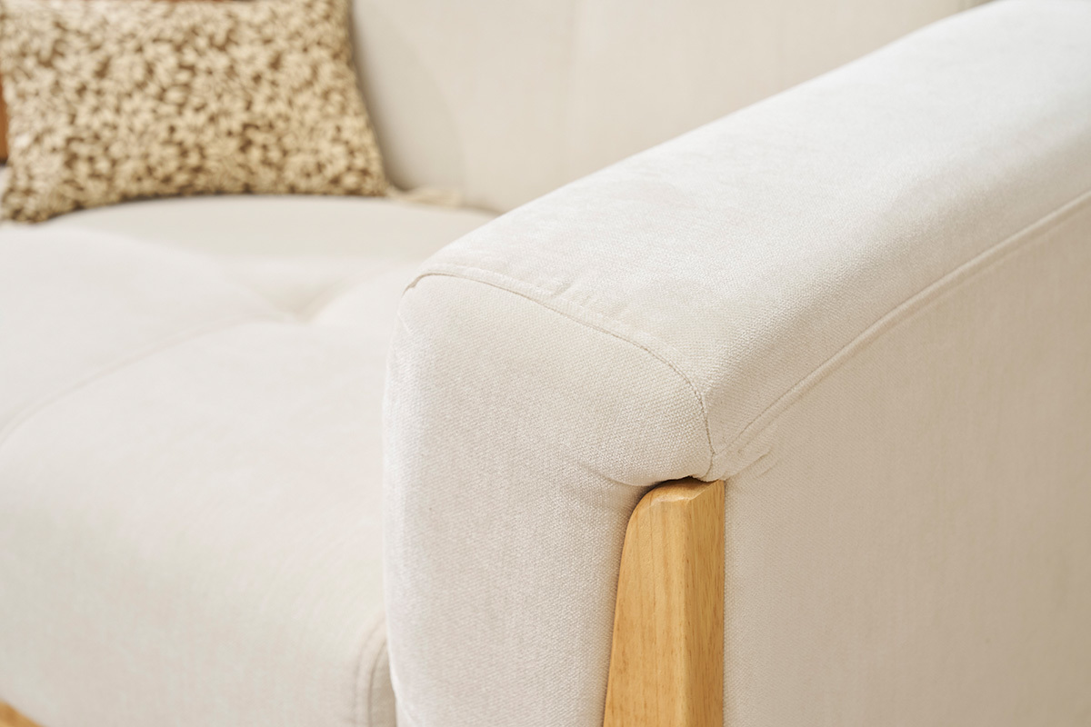 Sofa skandinavisch 2 Pltze Altwei Holzbeine FJORD