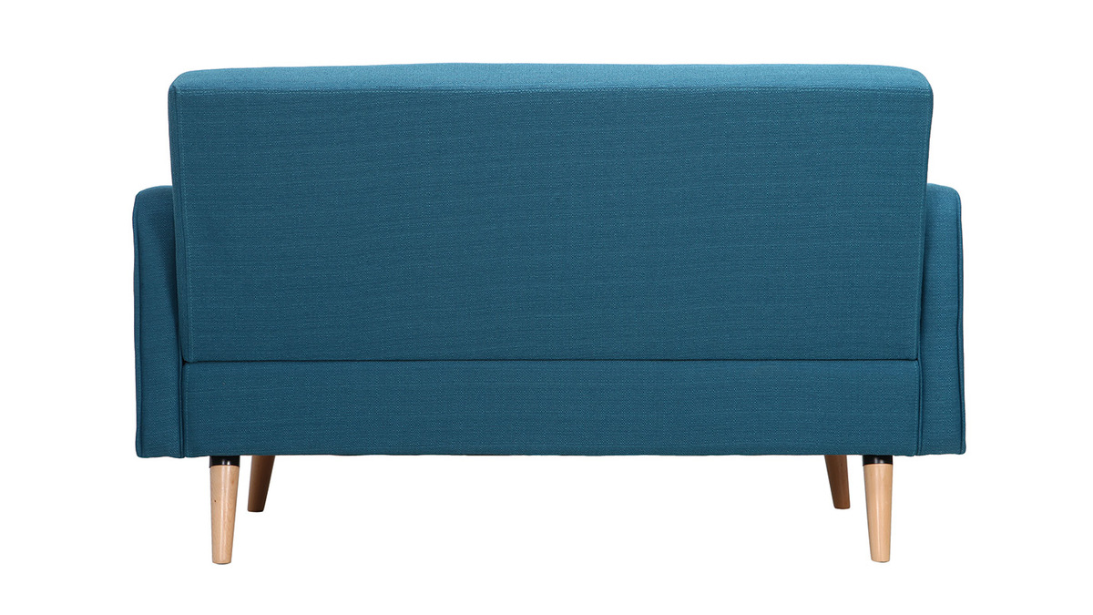 Sofa skandinavisch 2 Pltze Blau ULLA
