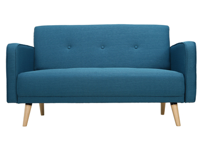 Sofa skandinavisch 2 Plätze Blau ULLA