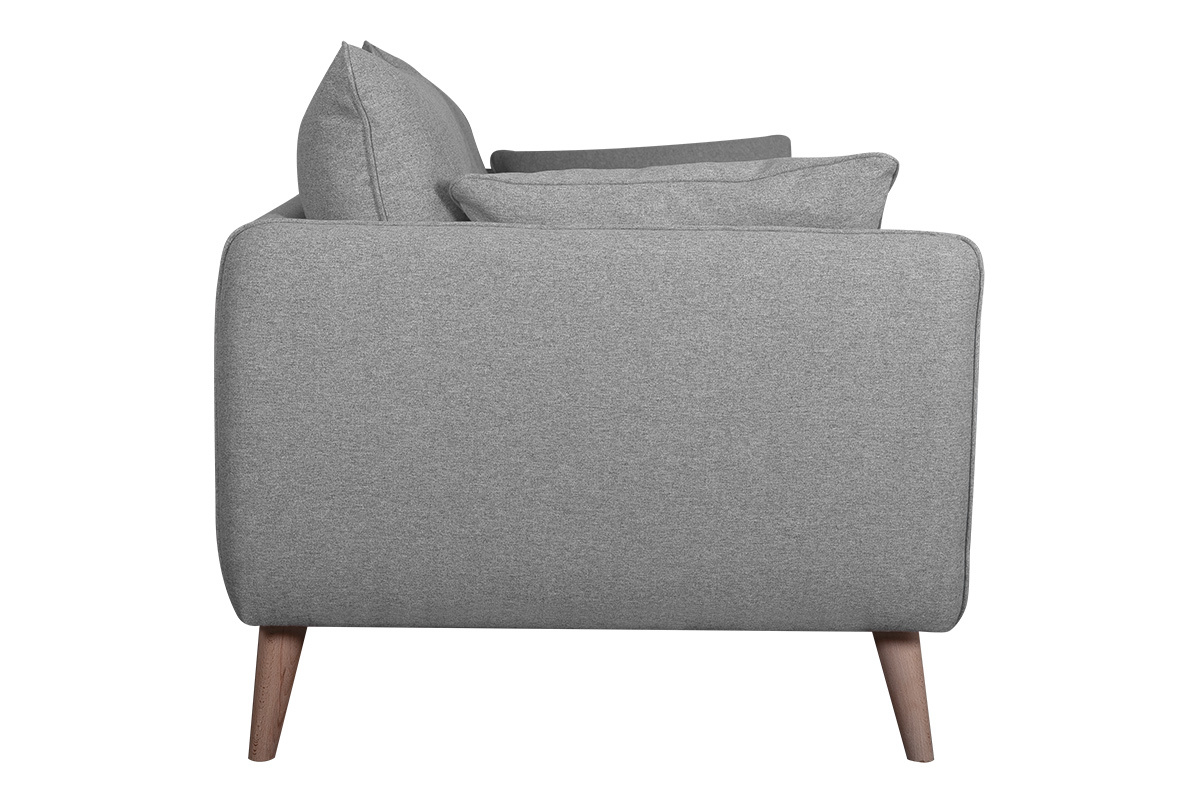 Sofa skandinavisch 3 Pltze hellgrau GUILTY