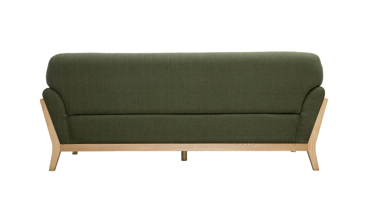 Sofa skandinavisch 3 Pltze Khaki YOKO