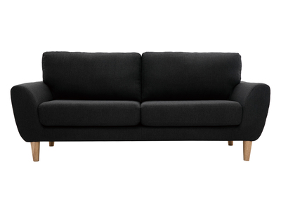 Sofa Skandinavisch anthrazitgrauer Stoff 3-Sitzer ALICE