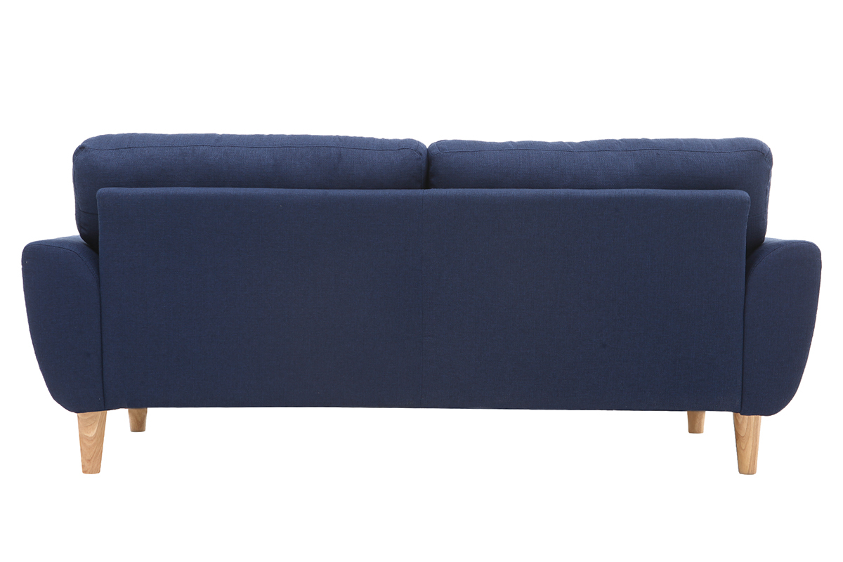 Sofa Skandinavisch Stoff Dunkelblau 3-Sitzer ALICE