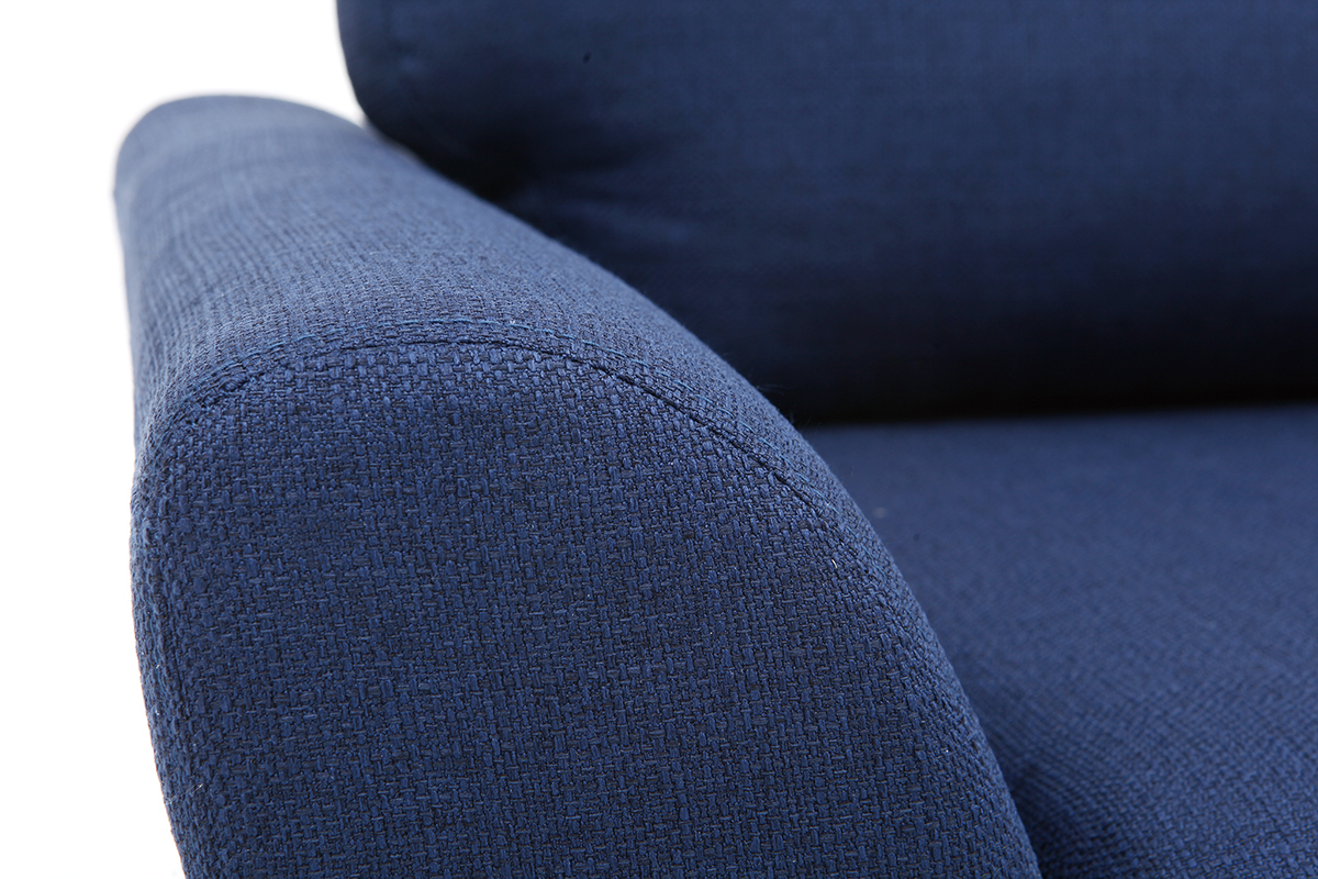 Sofa Skandinavisch Stoff Dunkelblau 3-Sitzer ALICE