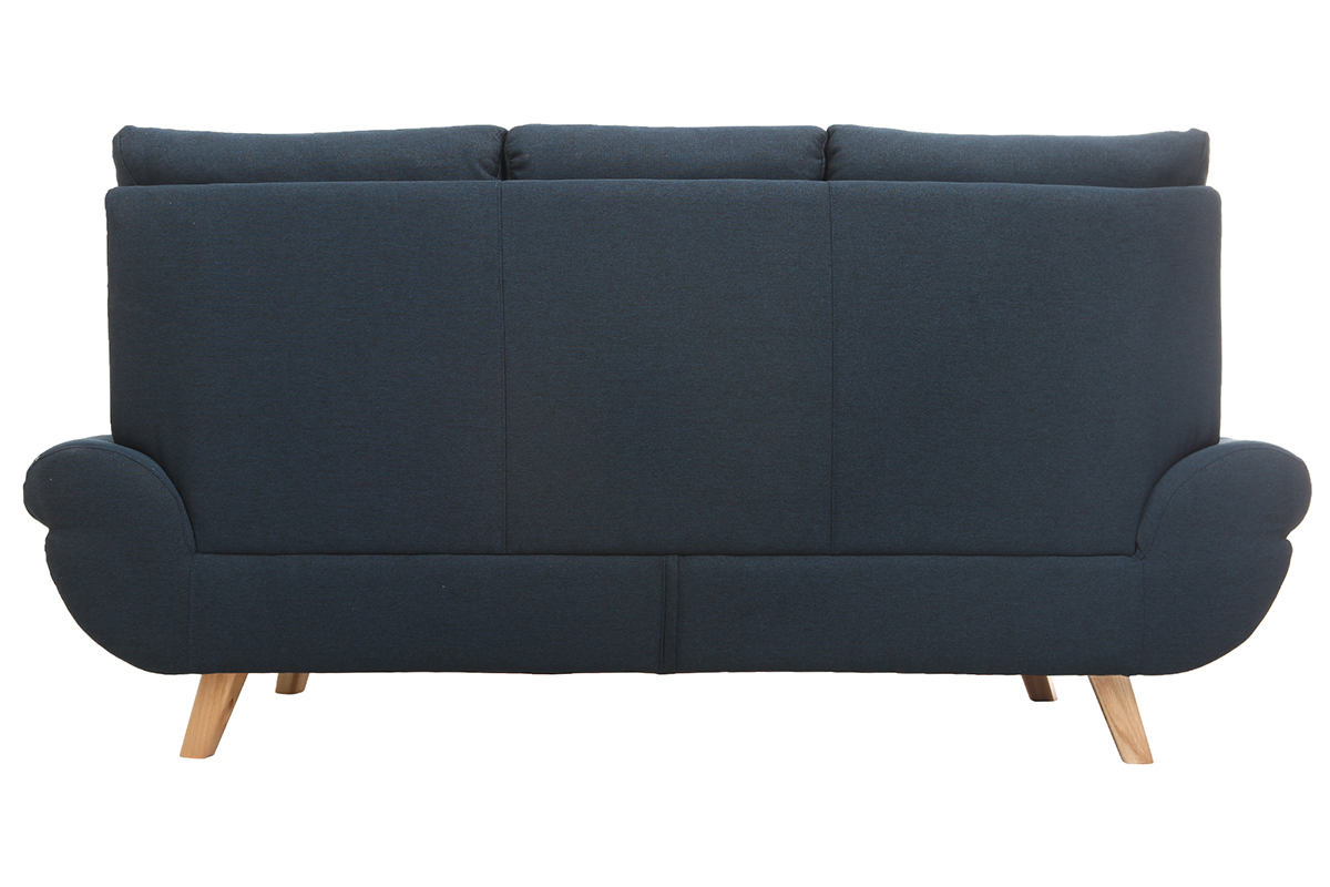 Sofa skandinavisches Design 3 Pltze Blau NORDIK