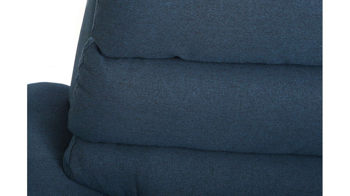 Sofa skandinavisches Design 3 Pltze Blau NORDIK