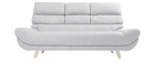 Sofa skandinavisches Design 3 Plätze Grau NORDIK