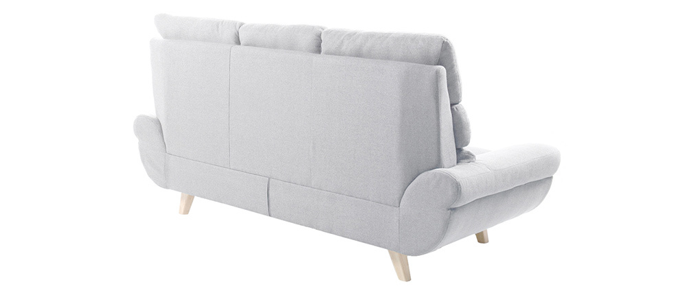 Sofa skandinavisches Design 3 Plätze Grau NORDIK