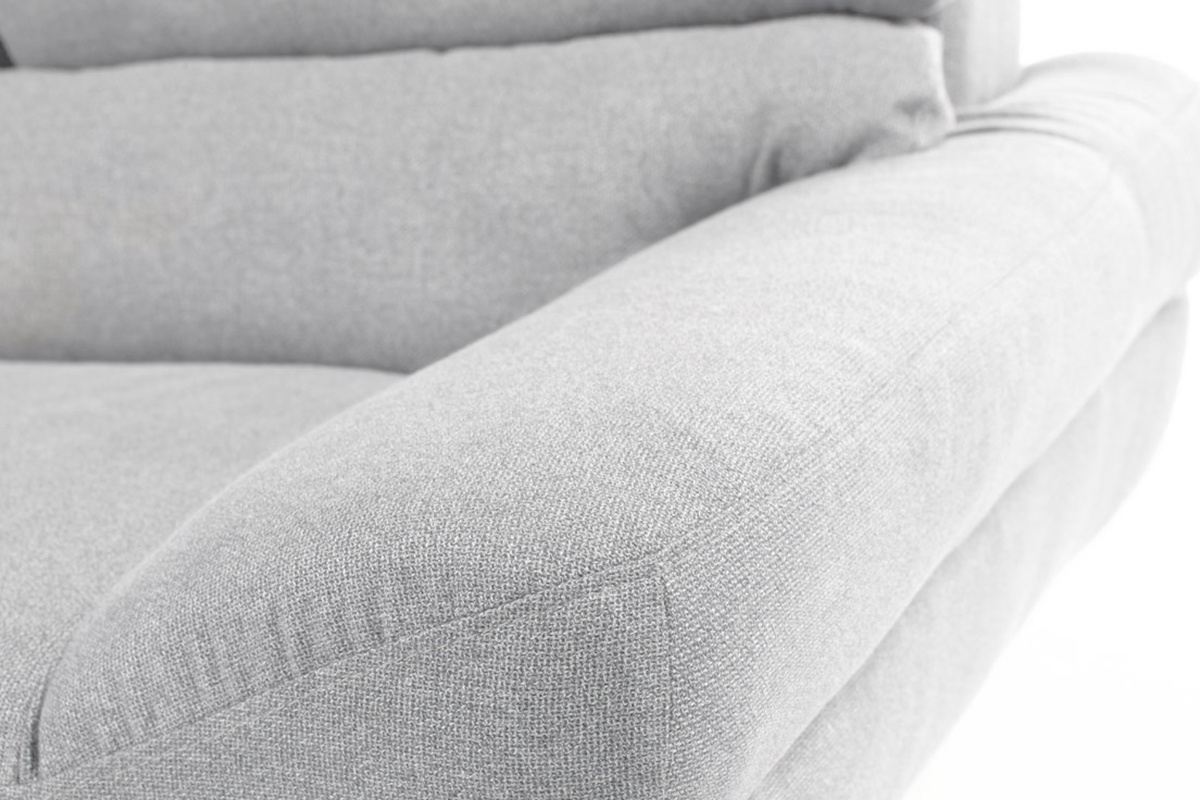 Sofa skandinavisches Design 3 Pltze Grau NORDIK