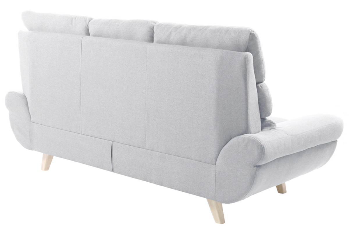 Sofa skandinavisches Design 3 Pltze Grau NORDIK