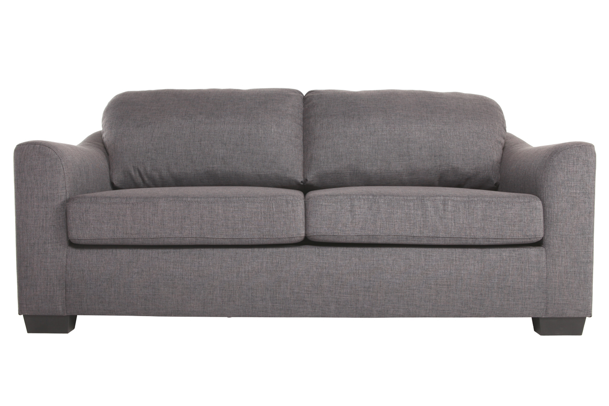 Sofa Verstellbar 3 Pltze Grau JERSEY