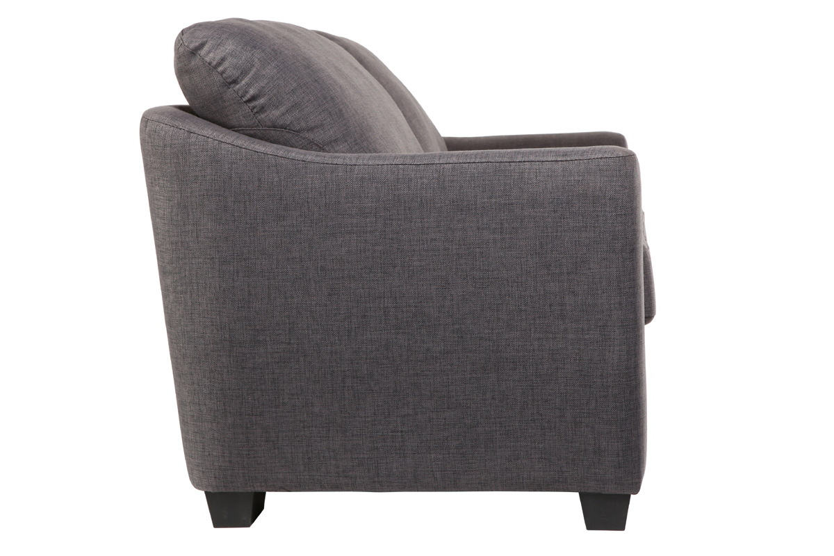 Sofa Verstellbar 3 Pltze Grau JERSEY