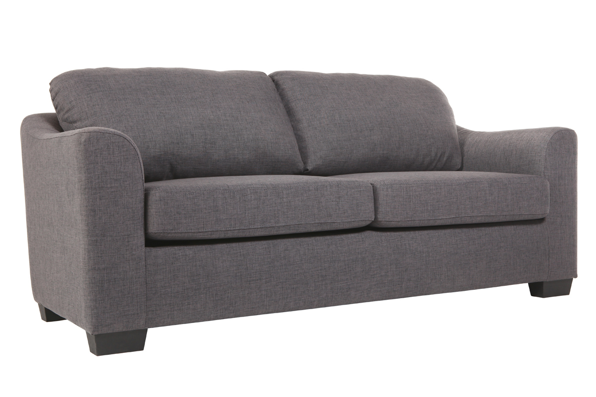 Sofa Verstellbar 3 Pltze Grau JERSEY