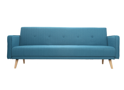 Sofa verstellbar 3 Plätze skandinavisches Design Blaugrün ULLA