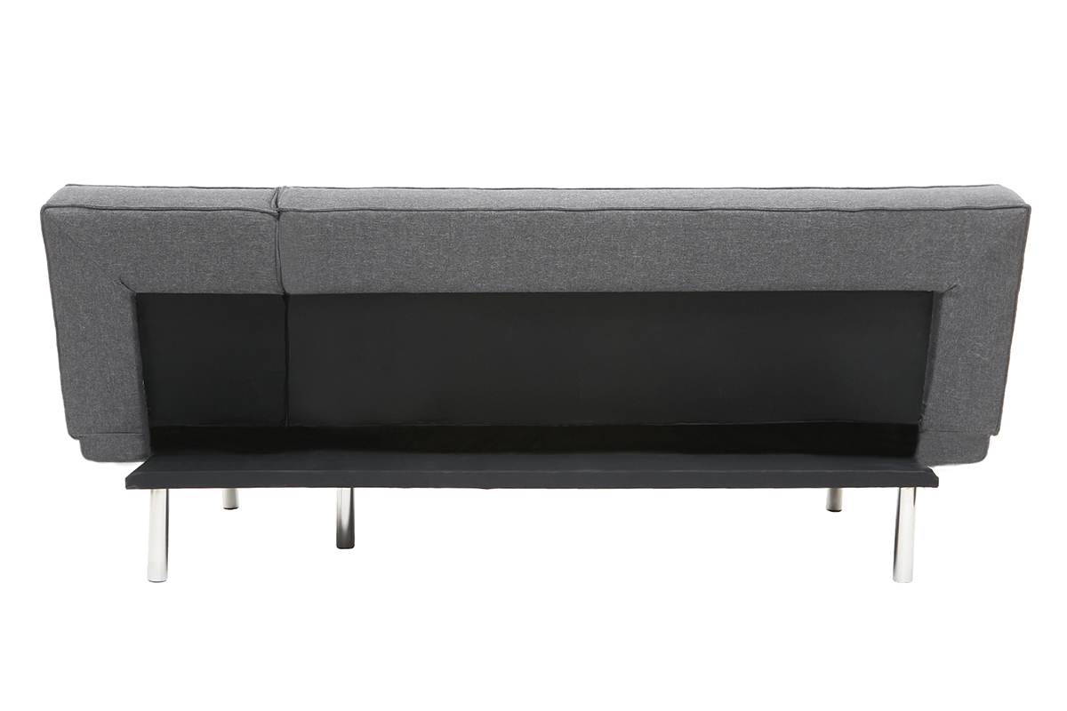 Sofa verstellbar aus Stoff Dunkelgrau LEONARD