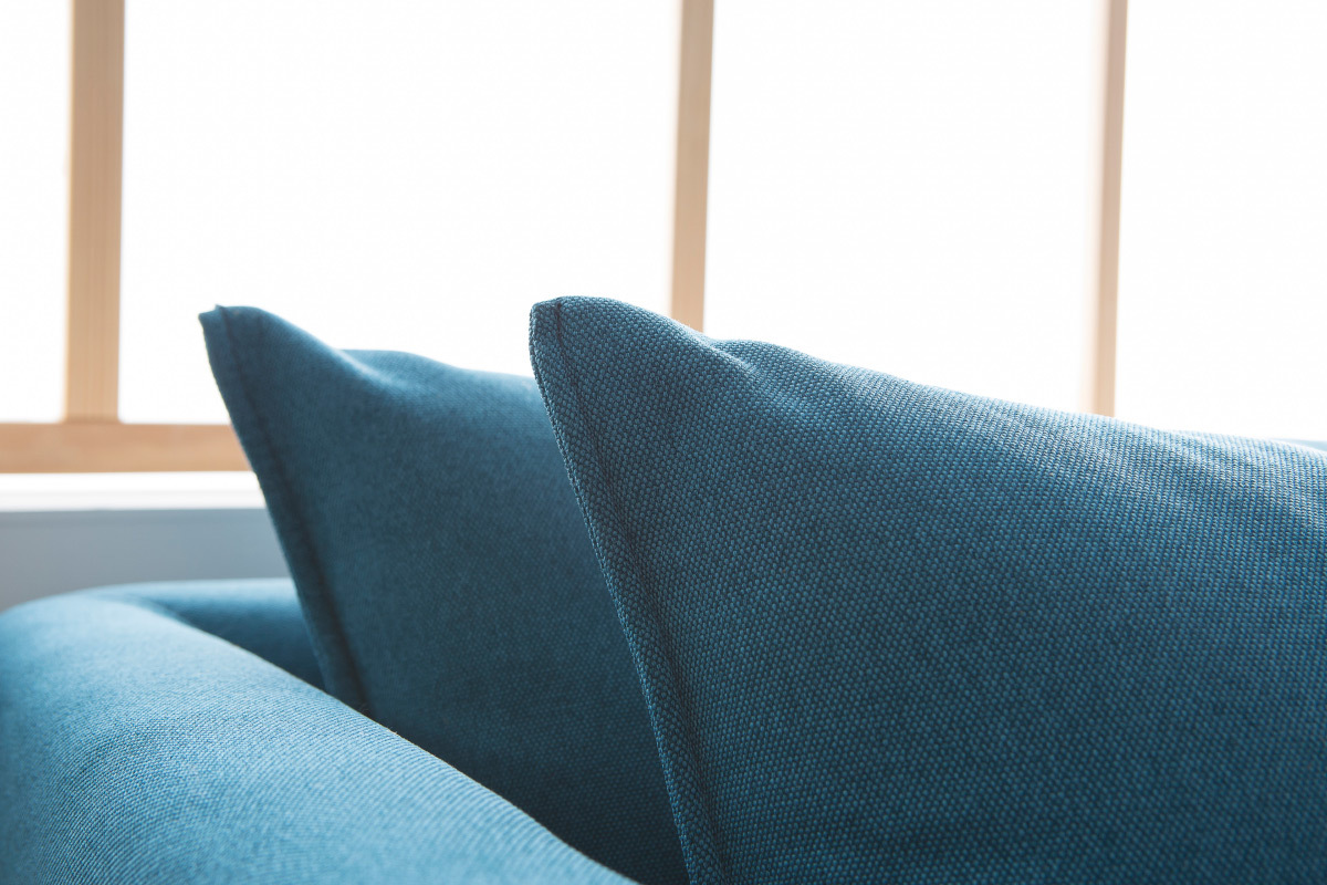 Sofa zeitgenssisches Design 3 Pltze Blaugrn MATHIS