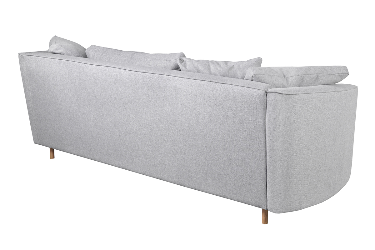 Sofa zeitgenssisches Design hellgrauer Stoff 3-Sitzer SELECT