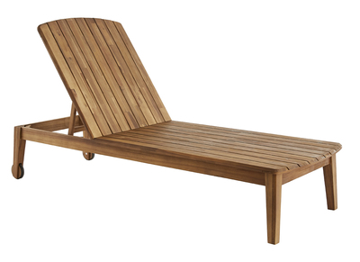 Sonnenliege aus massivem Akazienholz CANOPEE