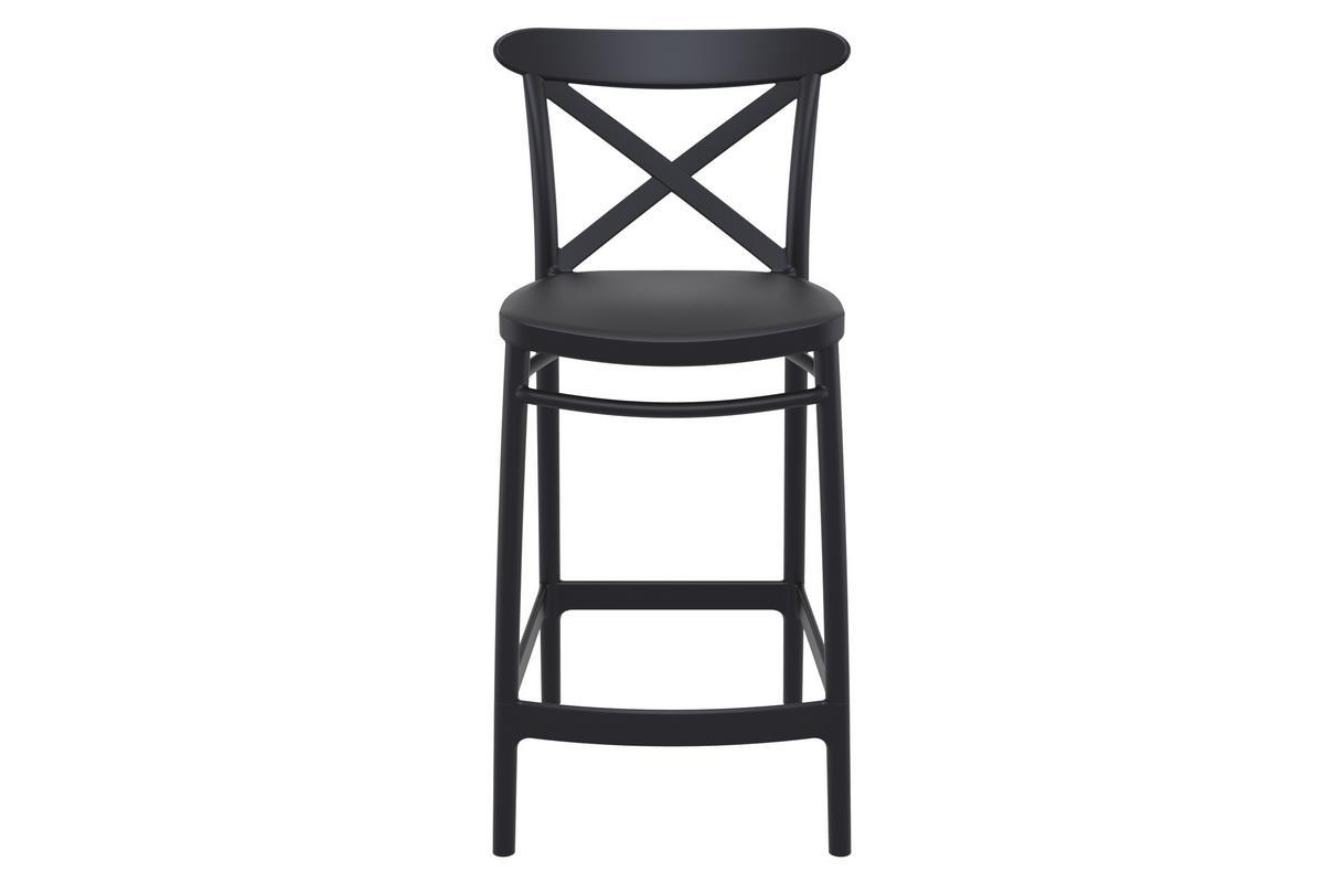 Stapelbare Barhocker H65 cm schwarz innen / auen (4er Set) GERMAIN
