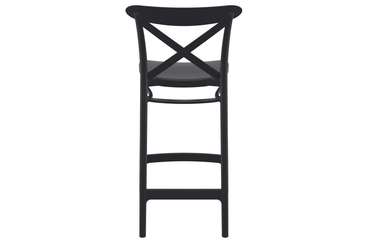 Stapelbare Barhocker H65 cm schwarz innen / auen (4er Set) GERMAIN