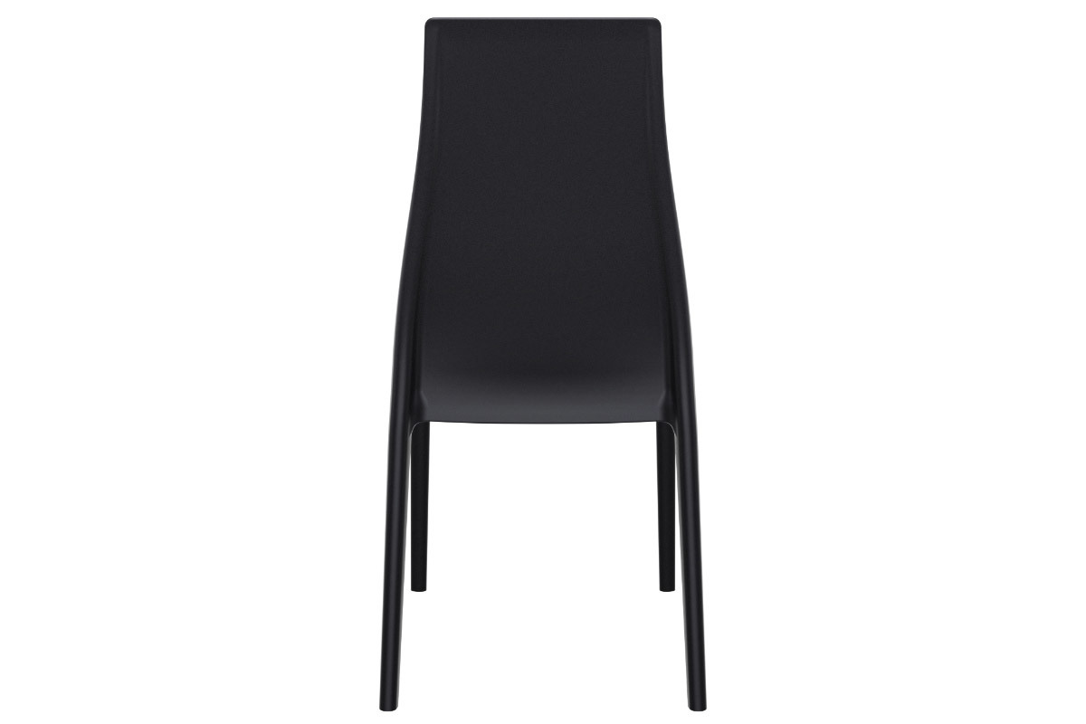 Stapelbare Design-Sthle fr innen und auen schwarz (4er-Satz) CONDOR