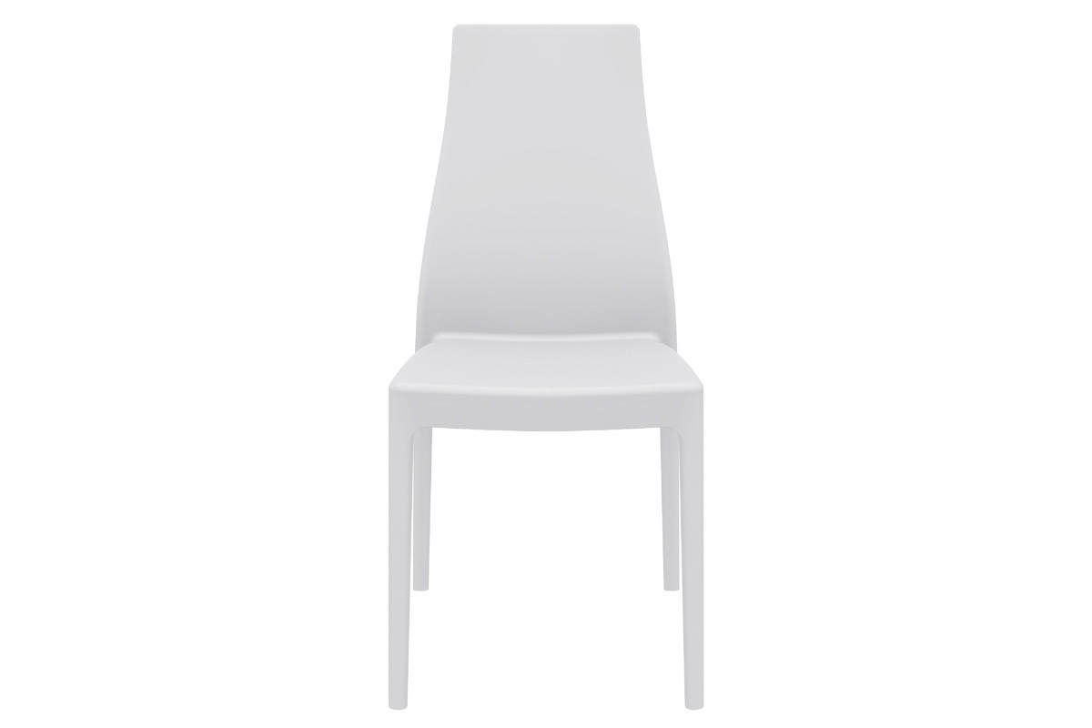 Stapelbare Design-Sthle fr innen und auen wei (4er-Satz) CONDOR