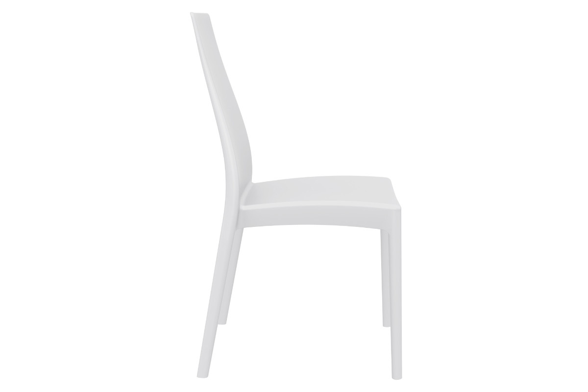 Stapelbare Design-Sthle fr innen und auen wei (4er-Satz) CONDOR