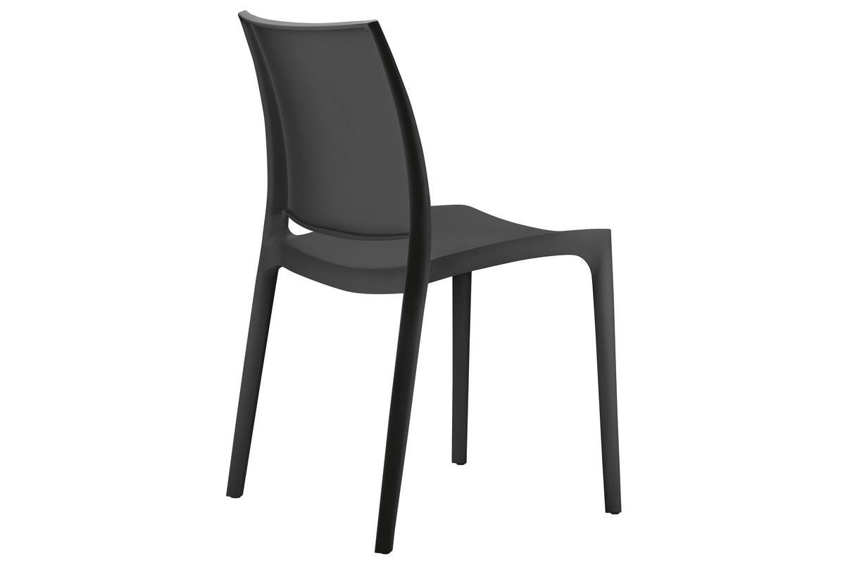 Stapelbare Design-Sthle schwarz Indoor und Outdoor (4er Set) CALAO