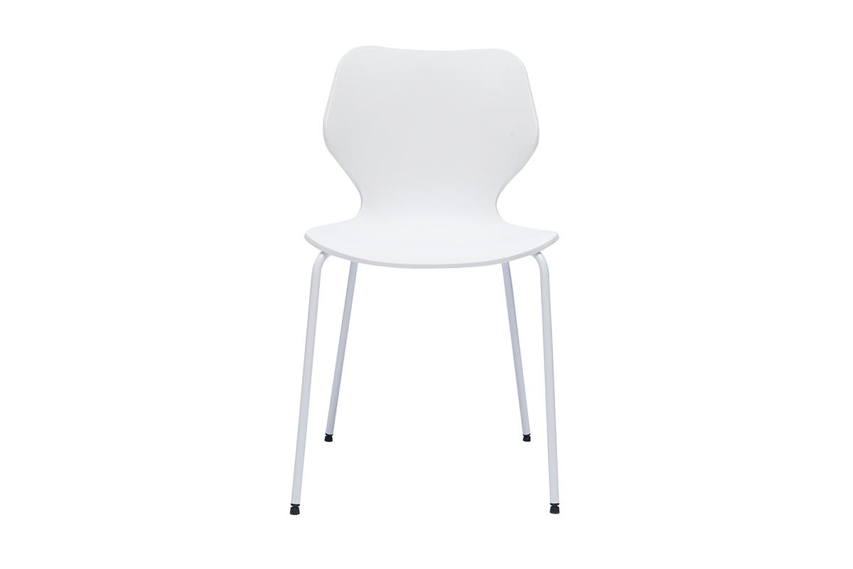 Stapelbare Design-Sthle wei Indoor und Outdoor (2er-Set) FLIP