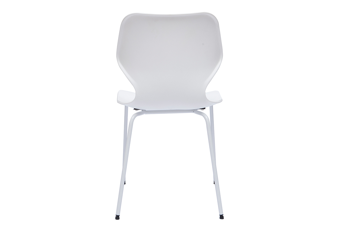 Stapelbare Design-Sthle wei Indoor und Outdoor (2er-Set) FLIP